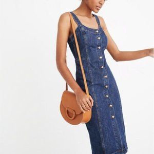 Madewell Denim Button-Front Tank Dress